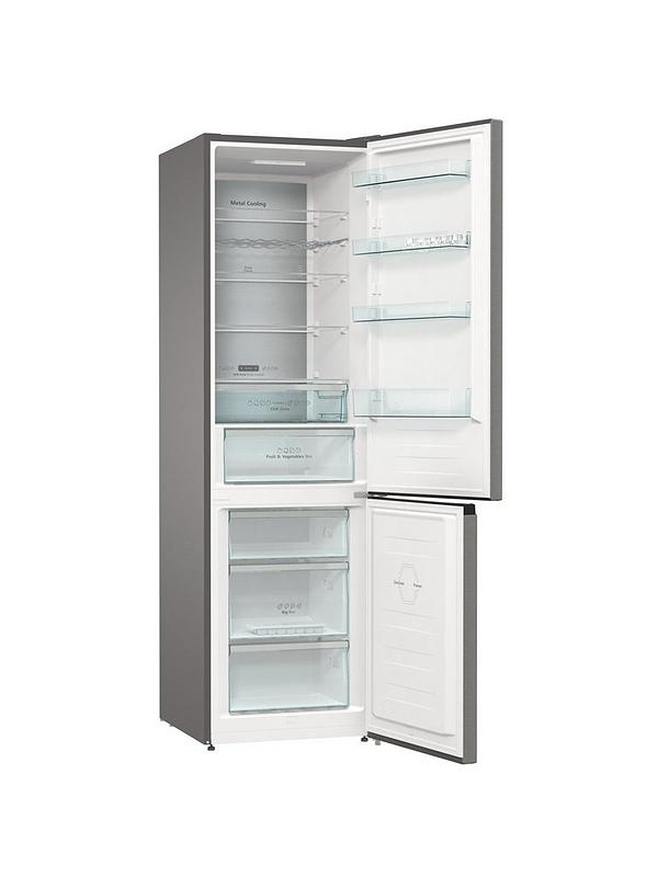 Hisense RB470N4SICUK 60cm Wide, Total No Frost, C rating, Freestanding Fridge Freezer - Stainless Steel - Image 2